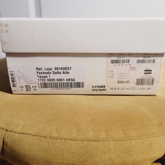 SCHULTZ LOJA FECHADO SALTO ALTO TAUPLE PUMPS IN SIZE 8 - Picture 9 of 9